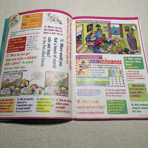Disney Adventures 2002 magazine Prankster Hall Of Fame April fools special issue - Picture 8 of 8